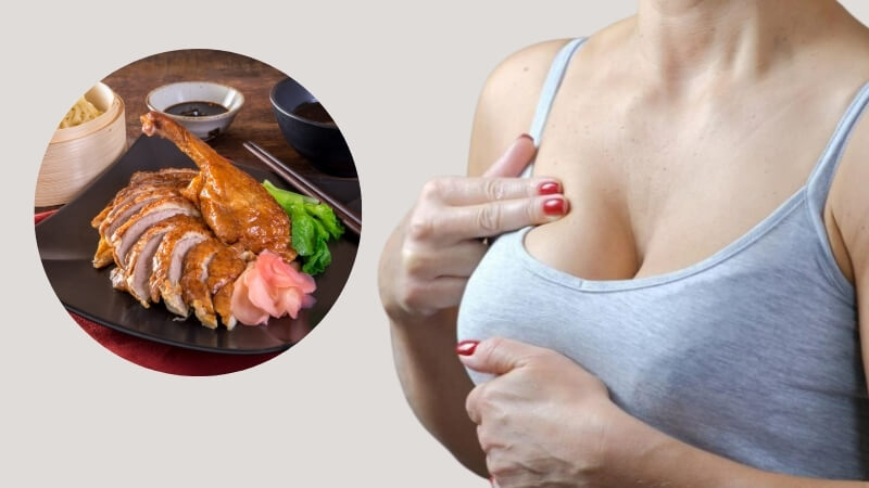 nâng ngực ăn thịt vịt