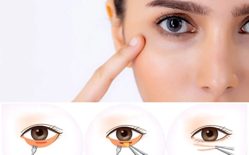 tạo mí mắt dưới